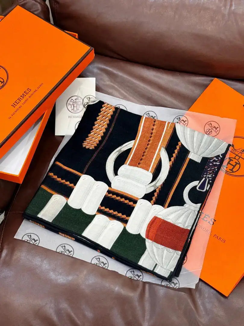 Hermes Dressage Tressage Scarves Fashion 140 Scarf H22838