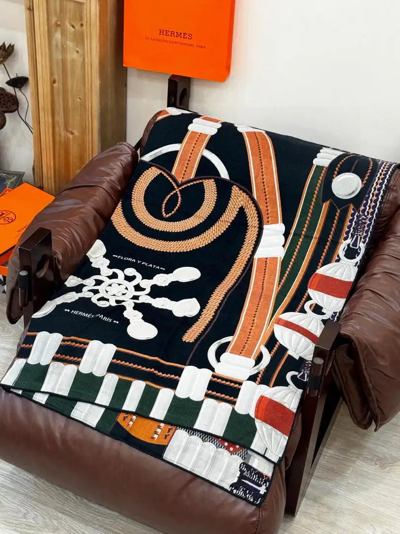 Hermes Dressage Tressage Scarves Fashion 140 Scarf H22838
