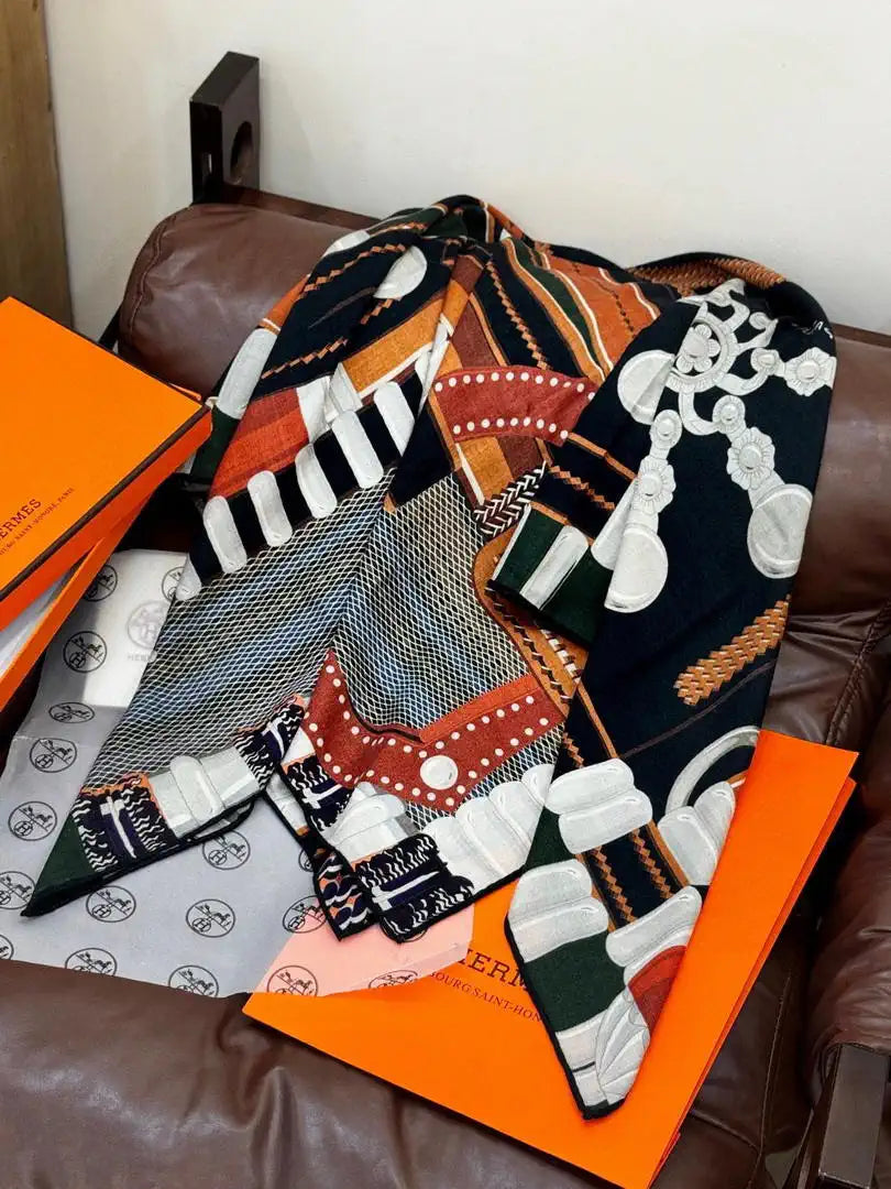 Hermes Dressage Tressage Scarves Fashion 140 Scarf H22838