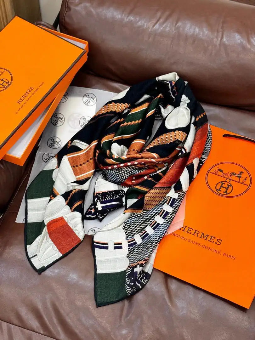 Hermes Dressage Tressage Scarves Fashion 140 Scarf H22838