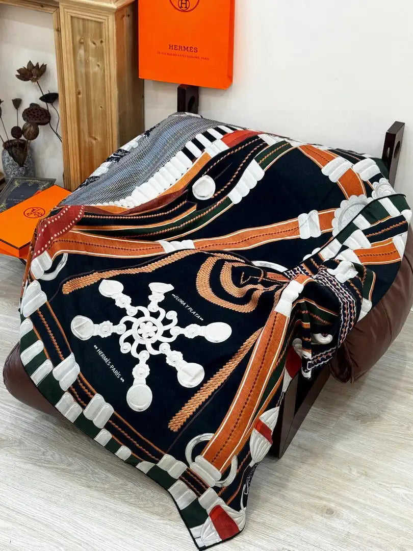 Hermes Dressage Tressage Scarves Fashion 140 Scarf H22838