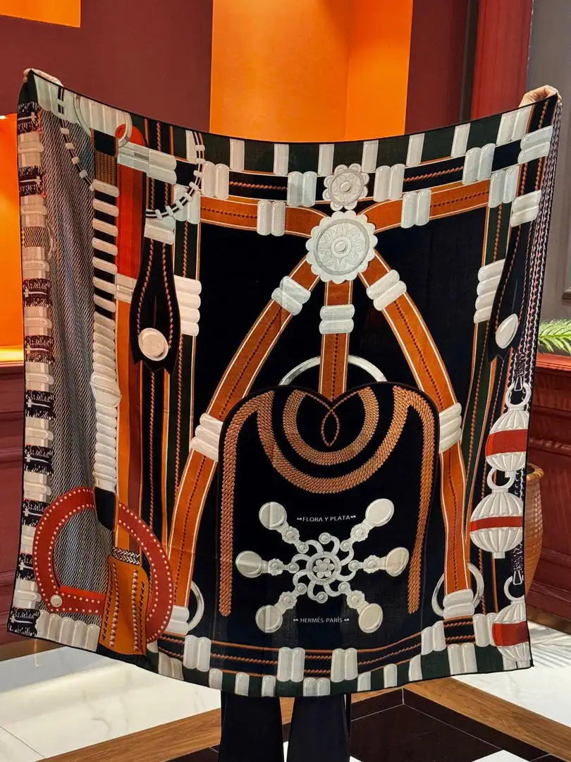 Hermes Dressage Tressage Scarves Fashion 140 Scarf H22838