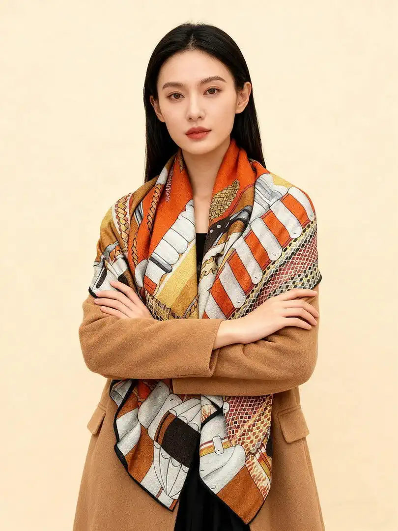 Hermes Dressage Tressage Scarves Fashion 140 Scarf H22839