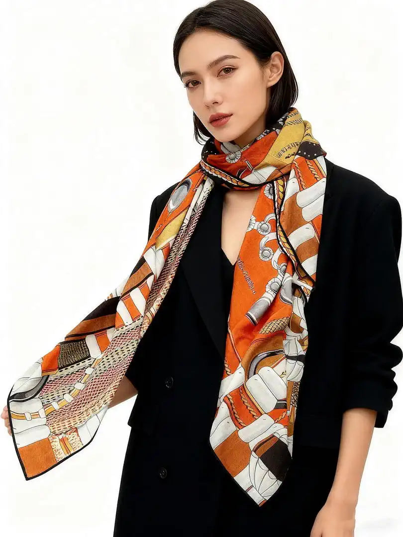 Hermes Dressage Tressage Scarves Fashion 140 Scarf H22839