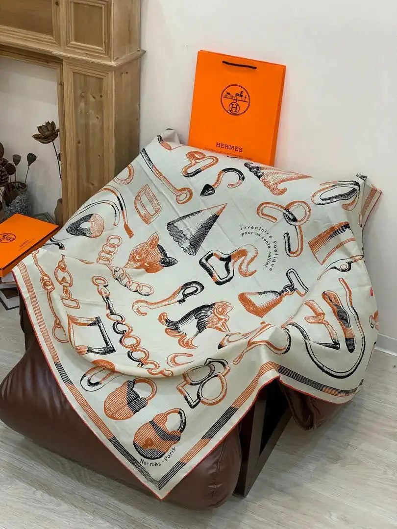 Hermes Dressage Tressage Scarves Fashion Scarf H22804