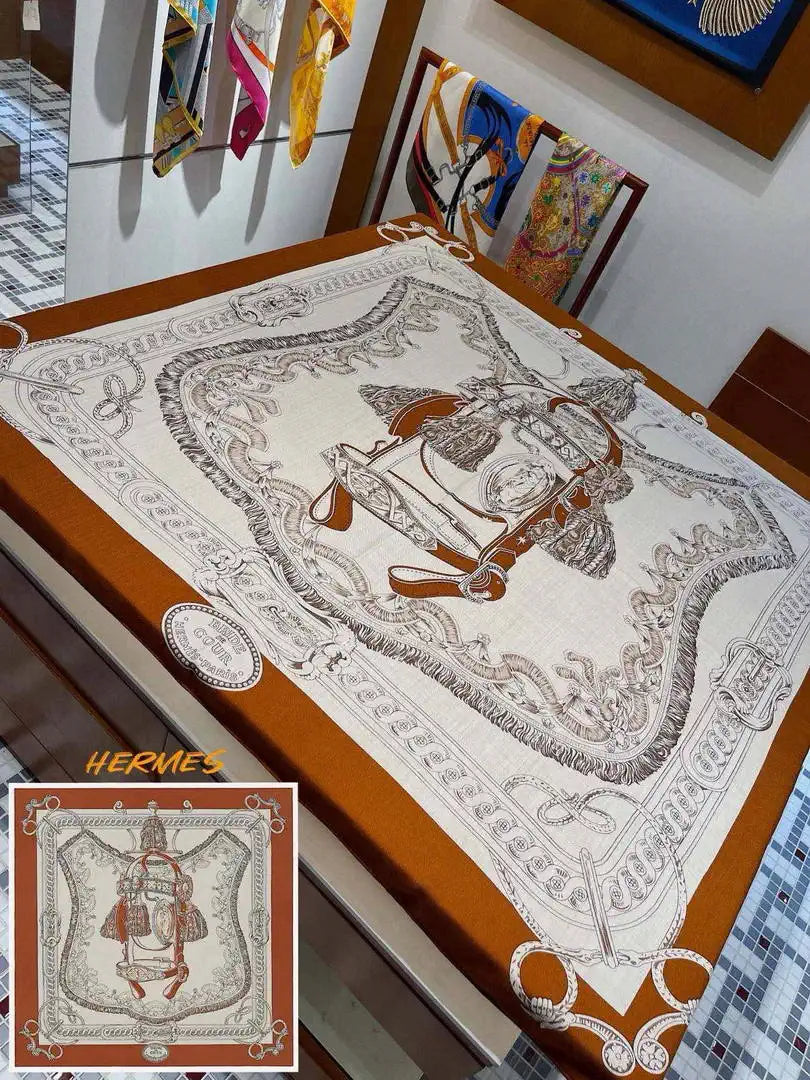 Hermes Dressage Tressage Scarves Fashion 140 Scarf H22840