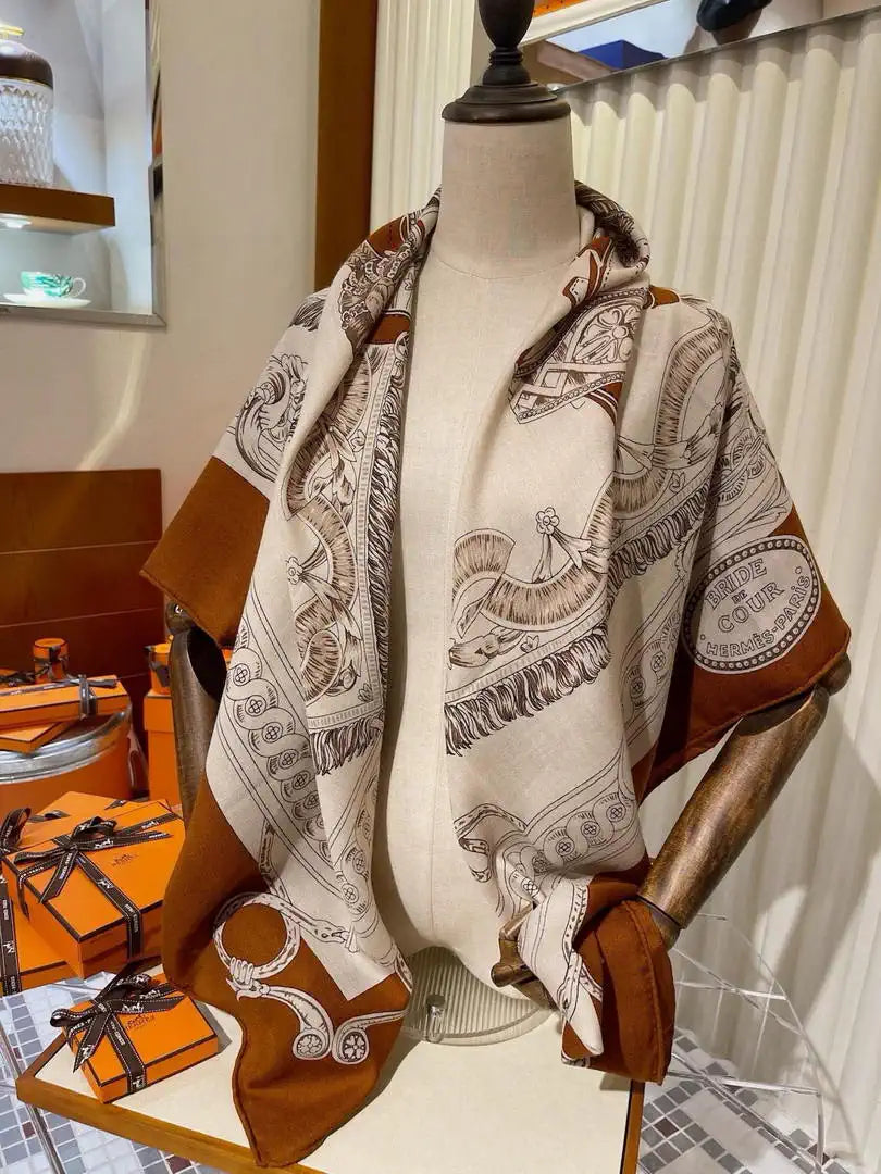 Hermes Dressage Tressage Scarves Fashion 140 Scarf H22840