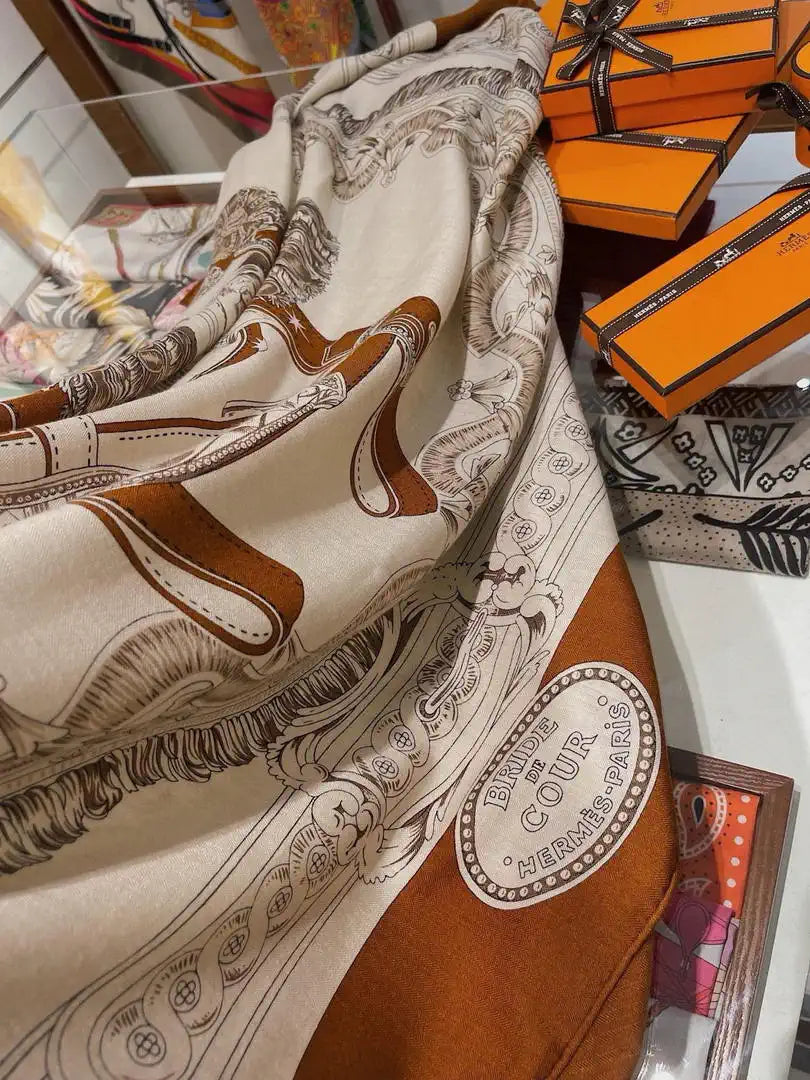 Hermes Dressage Tressage Scarves Fashion 140 Scarf H22840