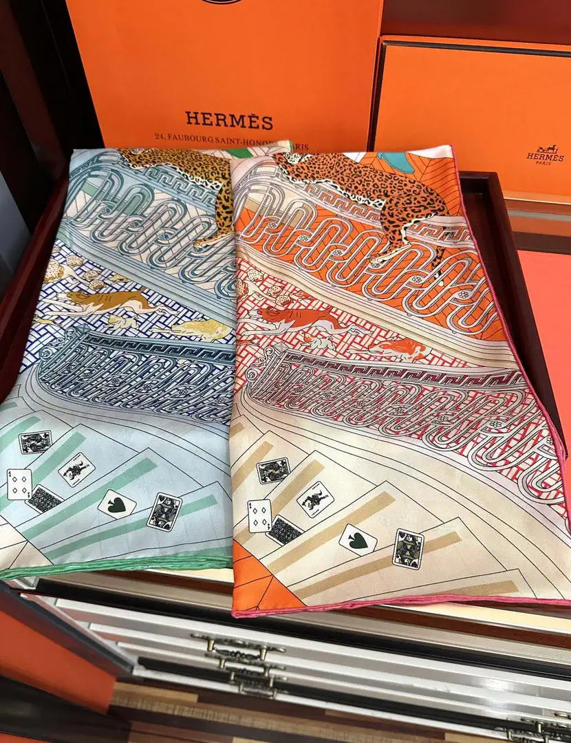 Hermes Dressage Tressage Scarves Fashion 140 Scarf H22841