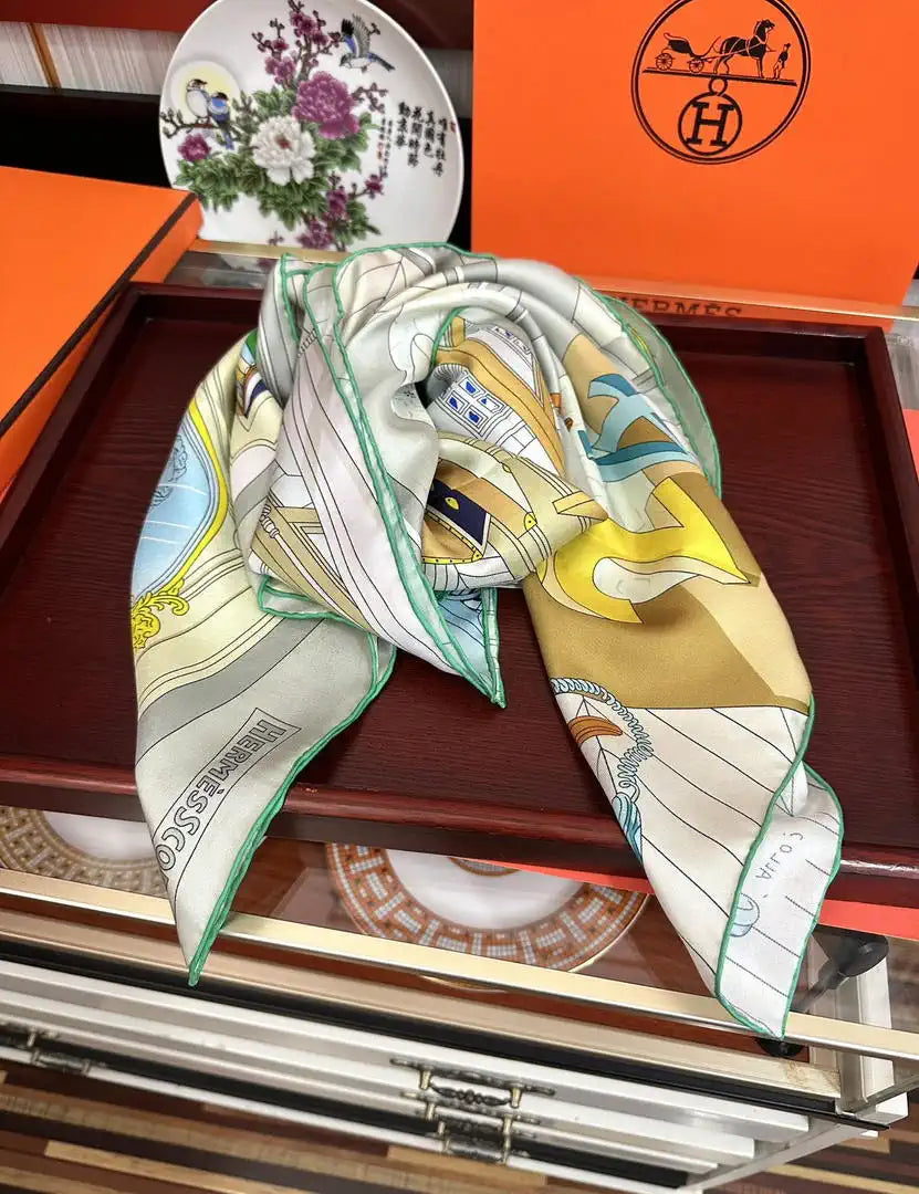 Hermes Dressage Tressage Scarves Fashion 140 Scarf H22841