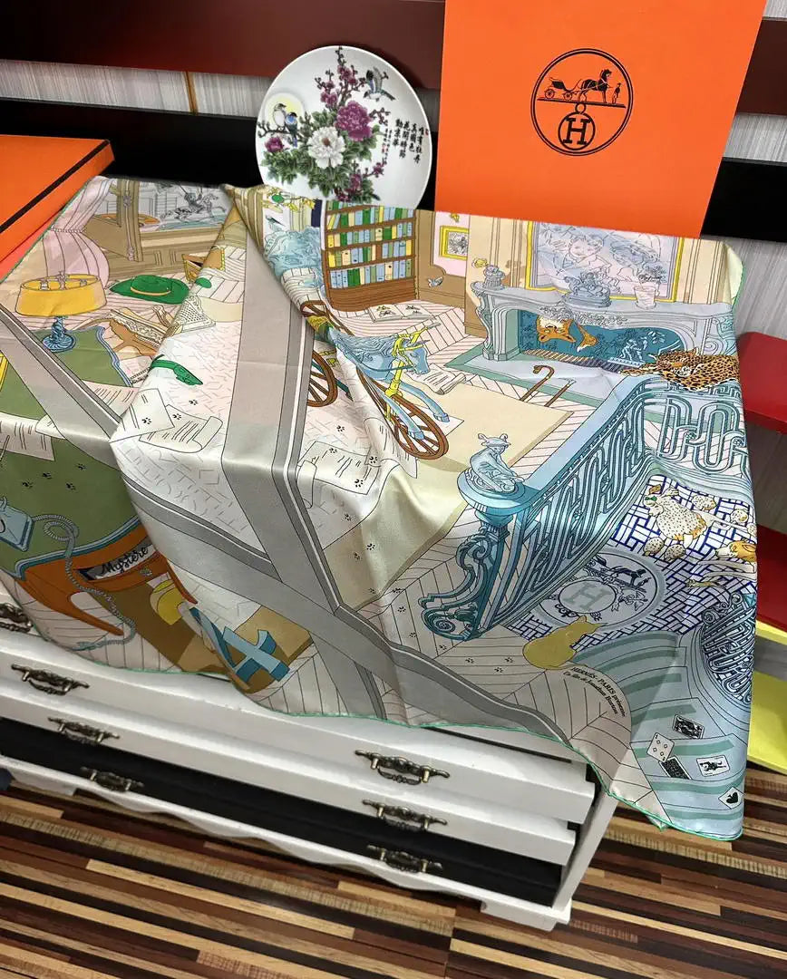 Hermes Dressage Tressage Scarves Fashion 140 Scarf H22841