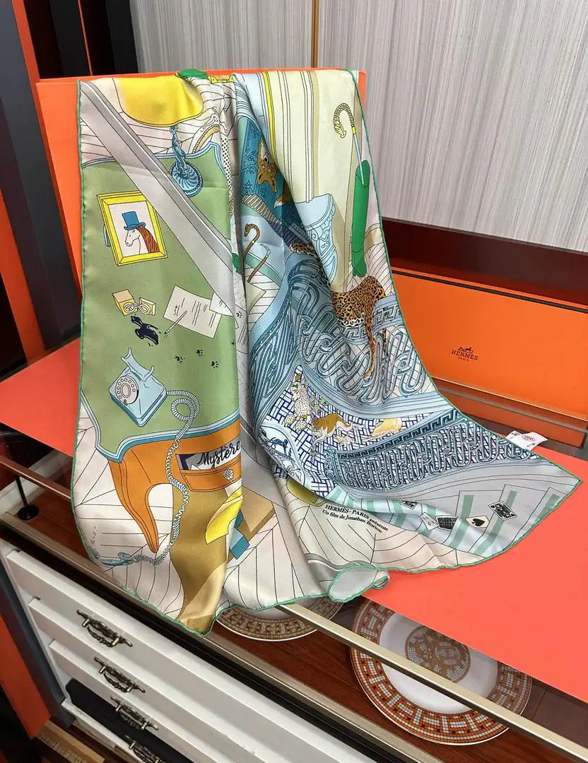 Hermes Dressage Tressage Scarves Fashion 140 Scarf H22841