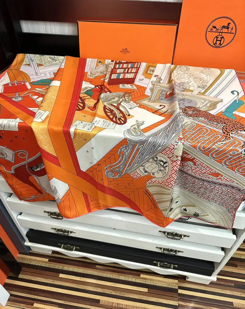 Hermes Dressage Tressage Scarves Fashion 140 Scarf H22842