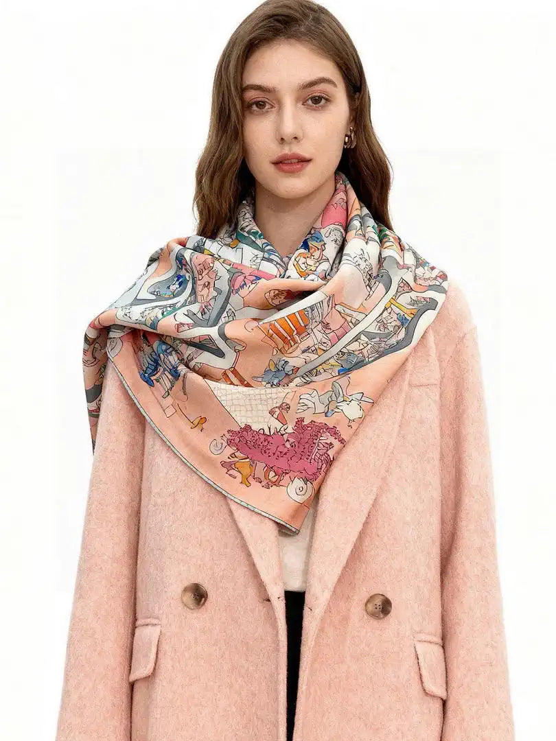 Hermes Dressage Tressage Scarves Fashion 140 Scarf H22843