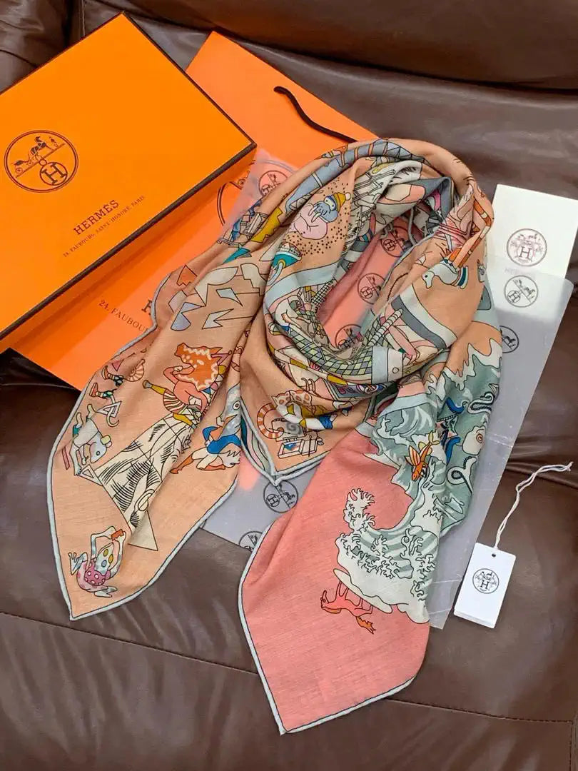 Hermes Dressage Tressage Scarves Fashion 140 Scarf H22843