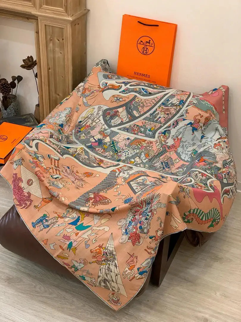 Hermes Dressage Tressage Scarves Fashion 140 Scarf H22843