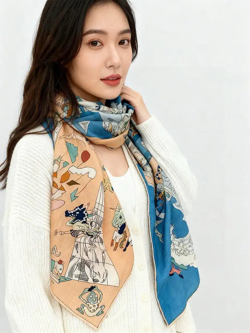 Hermes Dressage Tressage Scarves Fashion 140 Scarf H22844