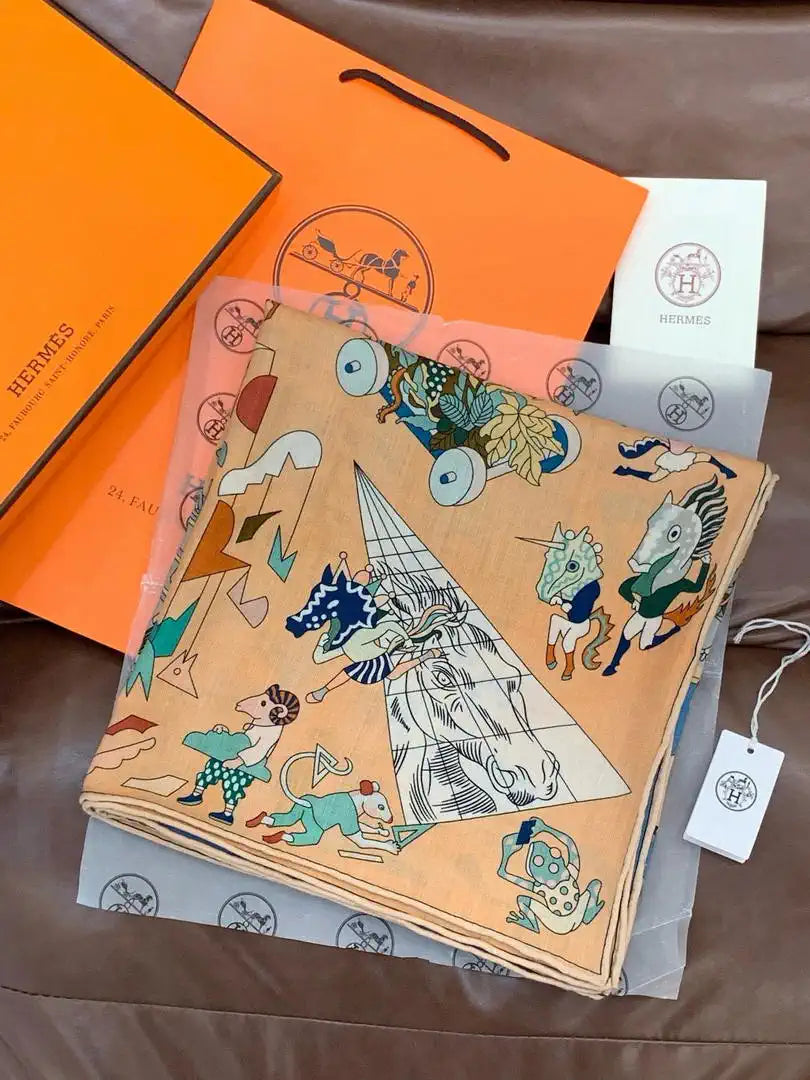 Hermes Dressage Tressage Scarves Fashion 140 Scarf H22844
