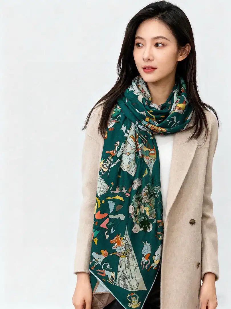 Hermes Dressage Tressage Scarves Fashion 140 Scarf H22845