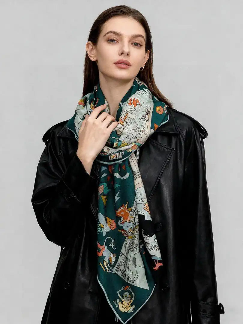 Hermes Dressage Tressage Scarves Fashion 140 Scarf H22845