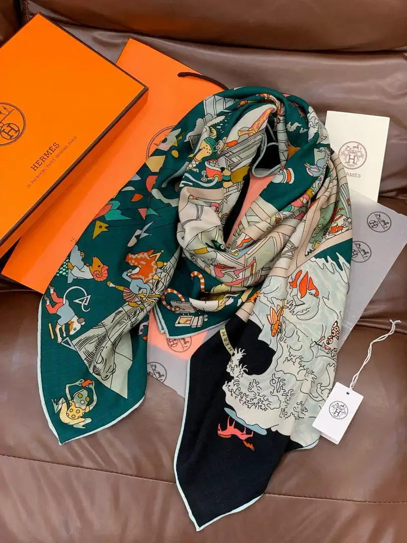 Hermes Dressage Tressage Scarves Fashion 140 Scarf H22845
