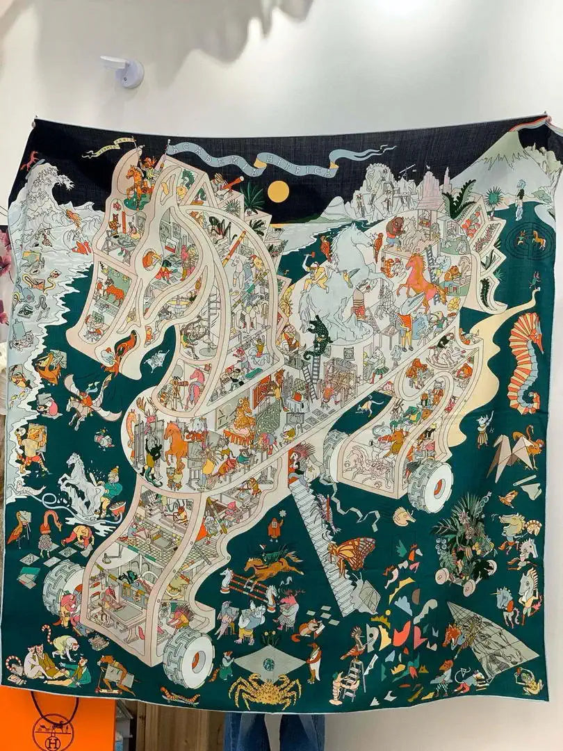 Hermes Dressage Tressage Scarves Fashion 140 Scarf H22845