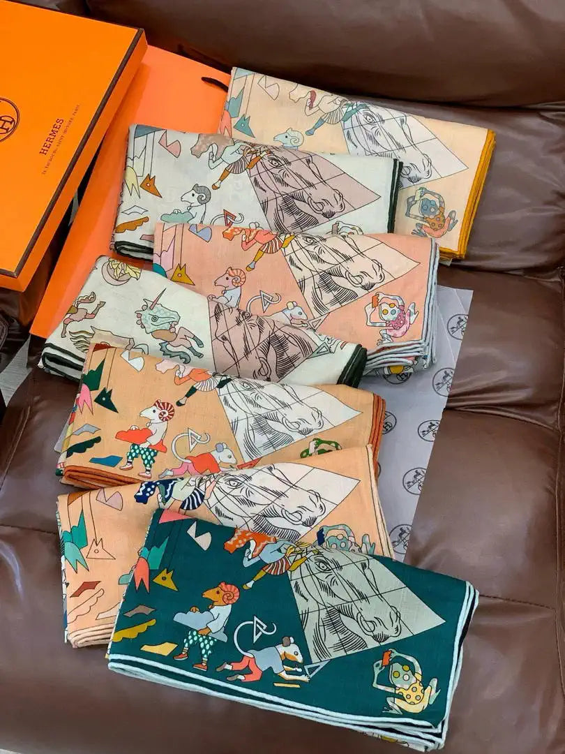 Hermes Dressage Tressage Scarves Fashion 140 Scarf H22845