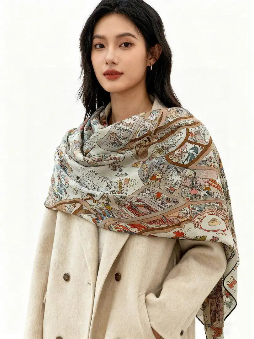 Hermes Dressage Tressage Scarves Fashion 140 Scarf H22846