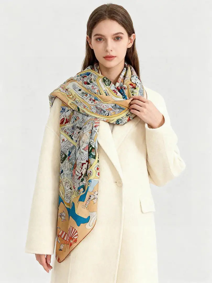 Hermes Dressage Tressage Scarves Fashion 140 Scarf H22848