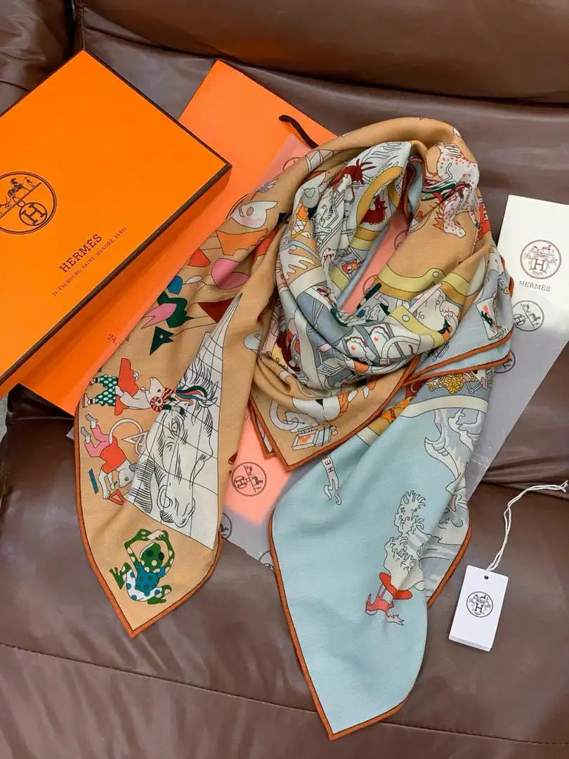 Hermes Dressage Tressage Scarves Fashion 140 Scarf H22848