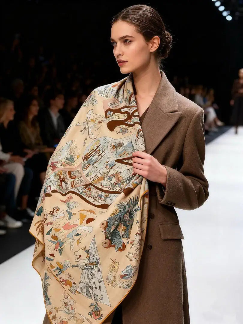 Hermes Dressage Tressage Scarves Fashion 140 Scarf H22849