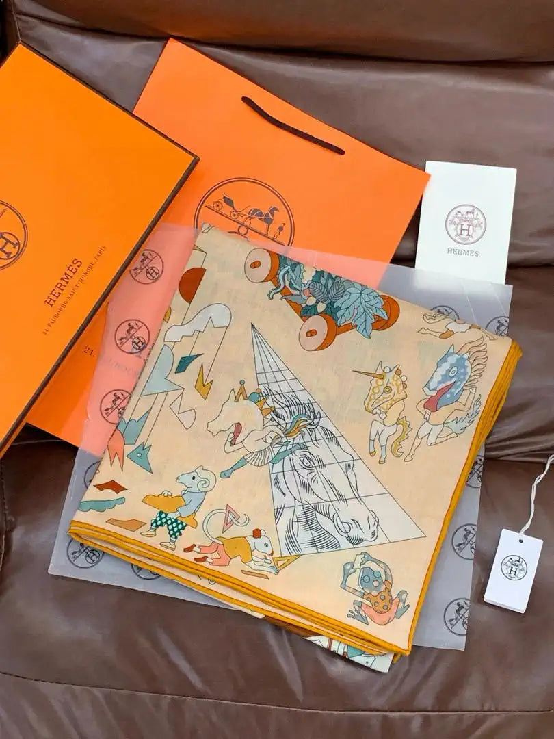 Hermes Dressage Tressage Scarves Fashion 140 Scarf H22849