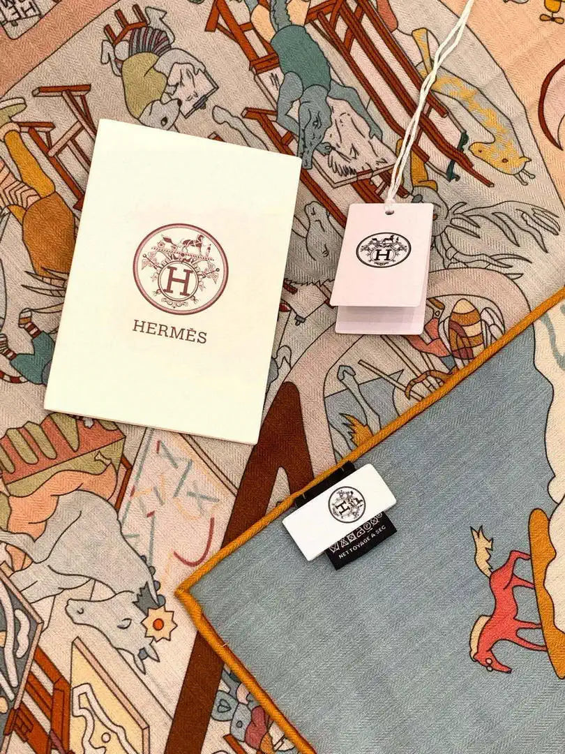 Hermes Dressage Tressage Scarves Fashion 140 Scarf H22849