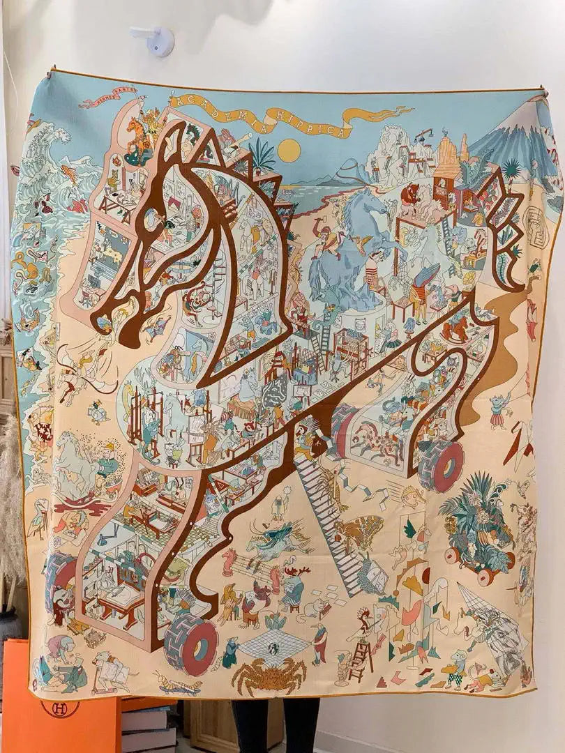 Hermes Dressage Tressage Scarves Fashion 140 Scarf H22849