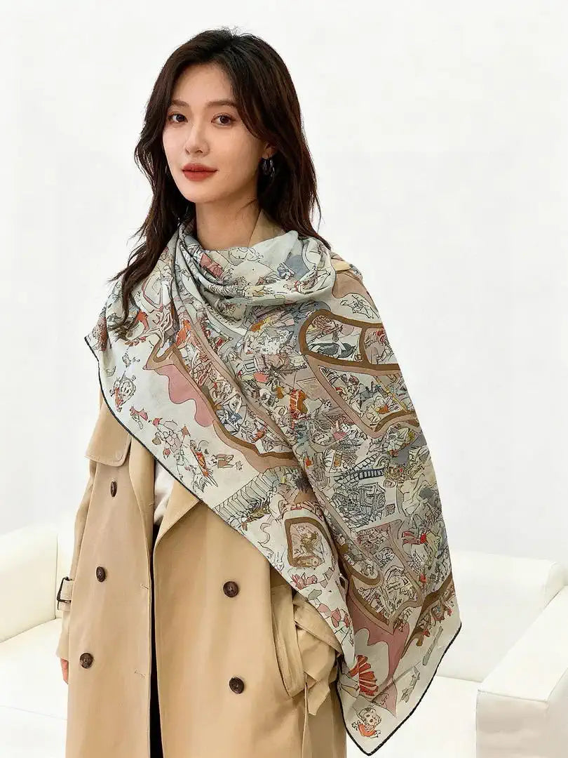 Hermes Dressage Tressage Scarves Fashion 140 Scarf H22850