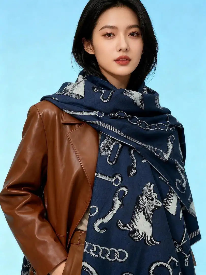 Hermes Dressage Tressage Scarves Fashion Scarf H22806