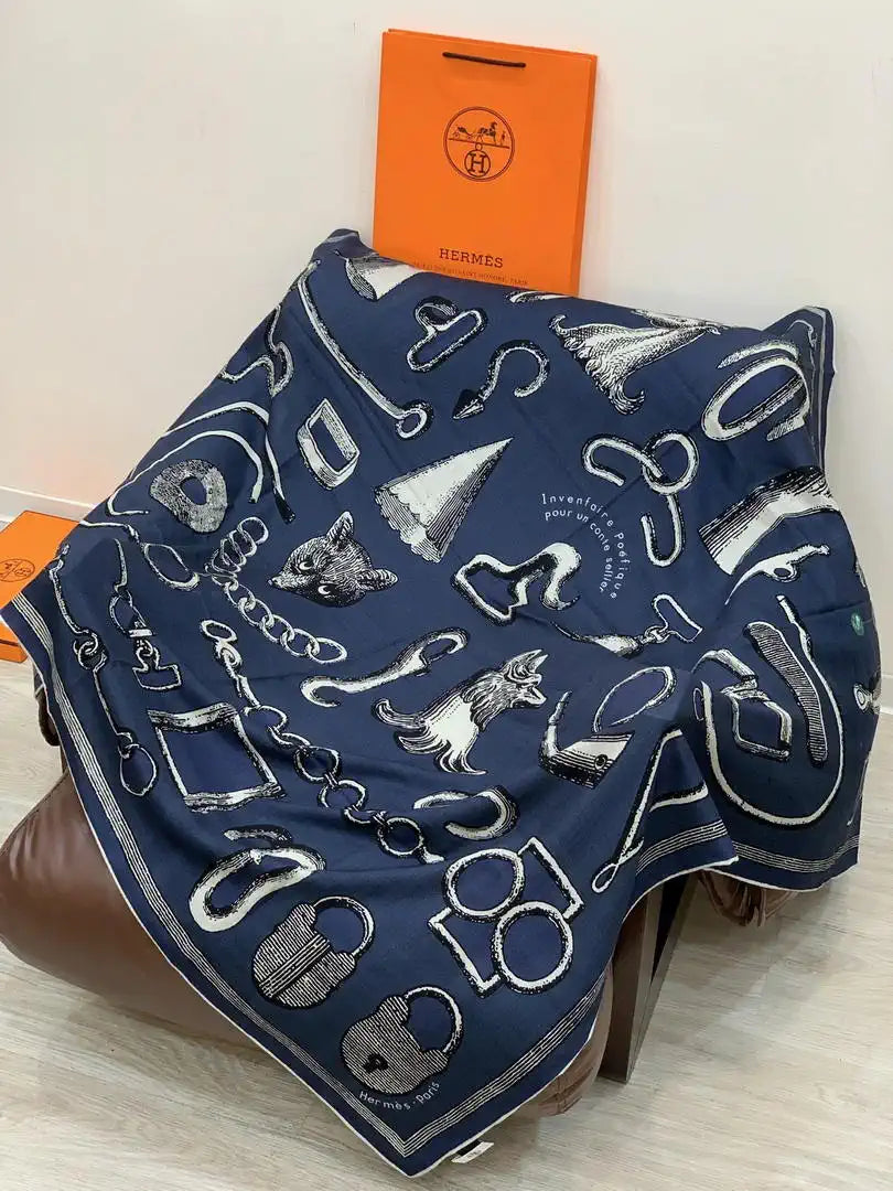 Hermes Dressage Tressage Scarves Fashion Scarf H22806