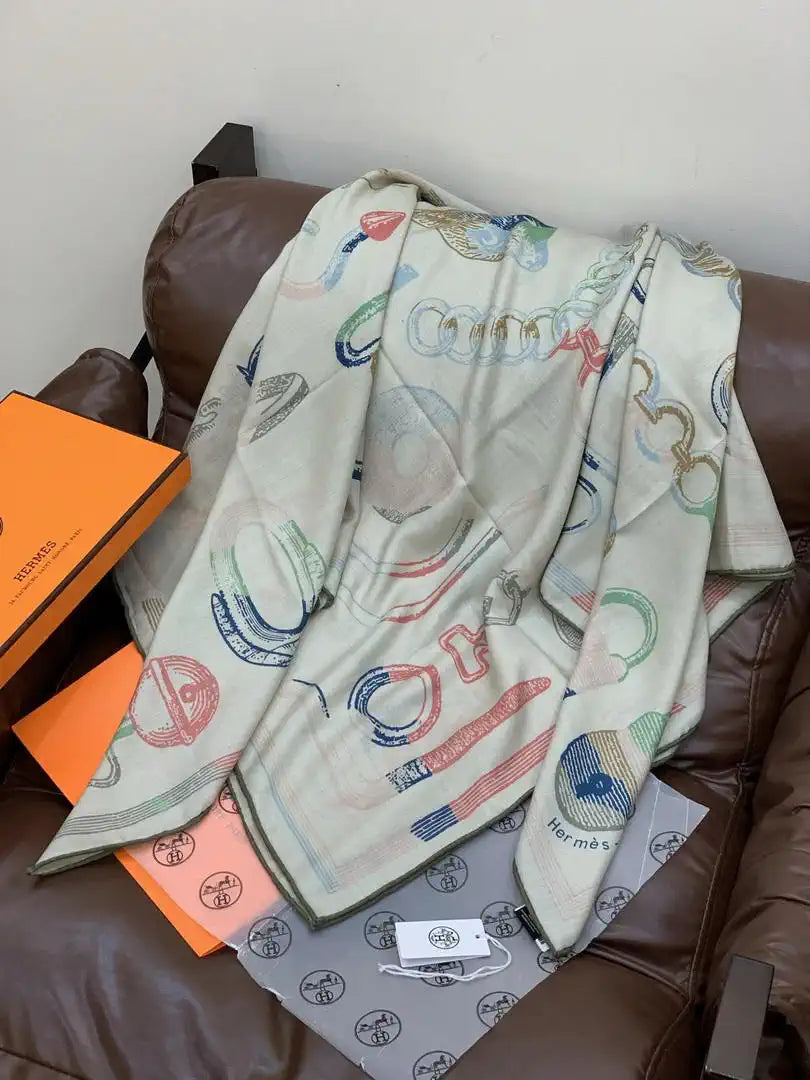 Hermes Dressage Tressage Scarves Fashion Scarf H22807