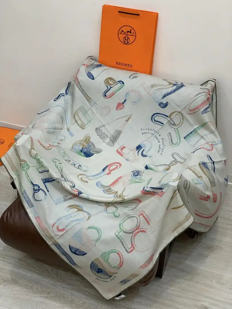 Hermes Dressage Tressage Scarves Fashion Scarf H22807
