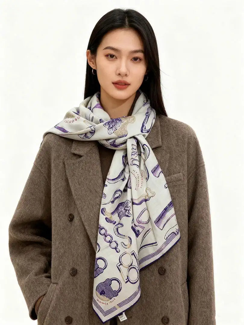 Hermes Dressage Tressage Scarves Fashion Scarf H22808