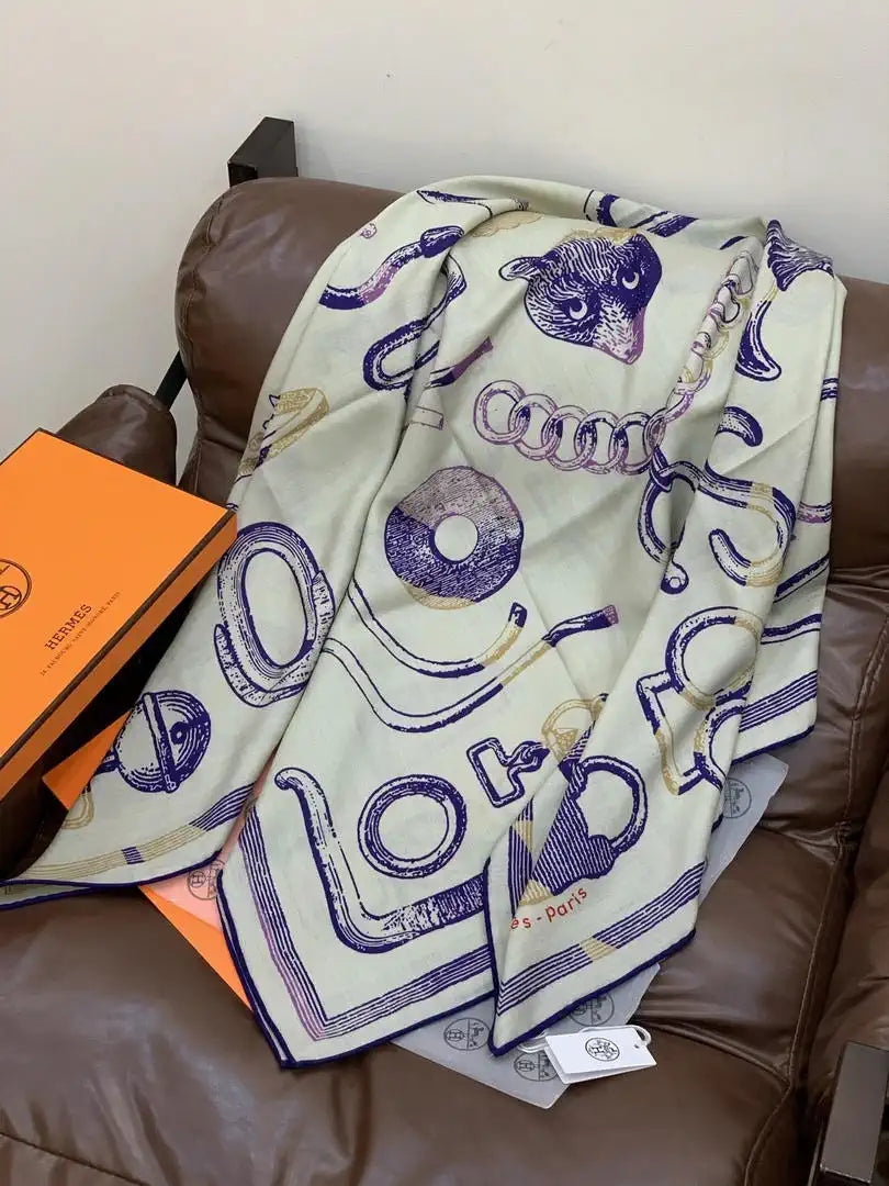 Hermes Dressage Tressage Scarves Fashion Scarf H22808
