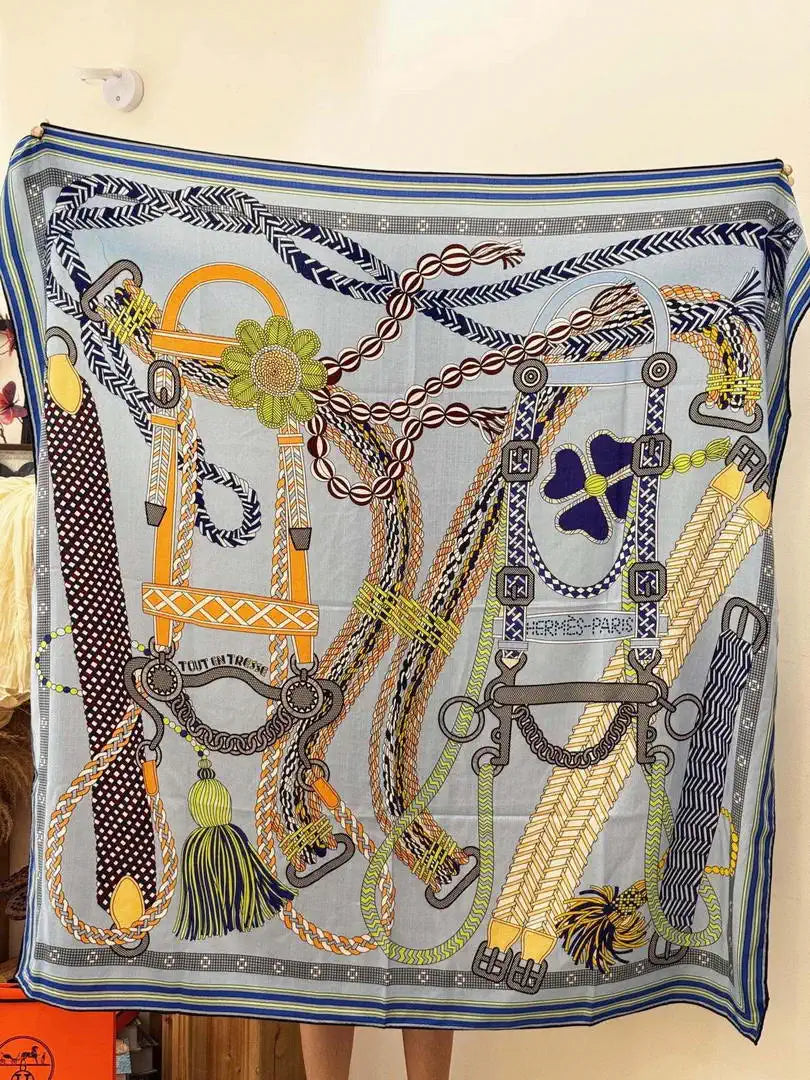 Hermes Dressage Tressage Scarves Fashion Scarf H22809