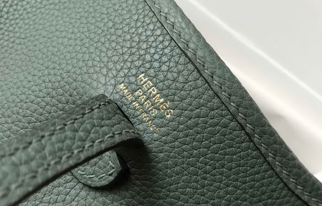 Hermes Evelyne Bag Designer Hermes Mini Crossbody Bag 20391 Gold Buckle Dark Green