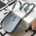 Hermes Evelyne Bag Designer Hermes Mini Crossbody Bag 20394 Gold Buckle Light Blue