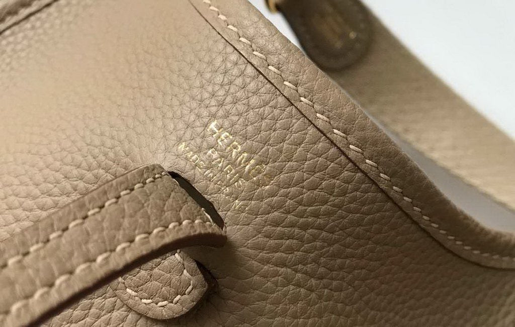 Hermes Evelyne Bag Designer Hermes Mini Crossbody Bag 20395 Gold Buckle Gray
