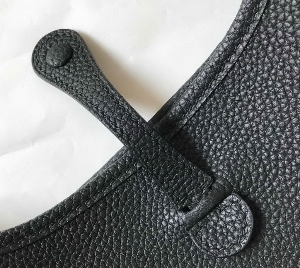 Hermes Evelyne Bag Designer Hermes Mini Crossbody Bag 20383 Gold Buckle Black