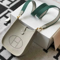 Hermes Evelyne Bag Designer Hermes Mini Crossbody Bag 20388 Gold Buckle Light Gray