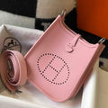Hermes Evelyne Bag Hermes Mini Crossbody Bag 20407 Silver Buckle Pink