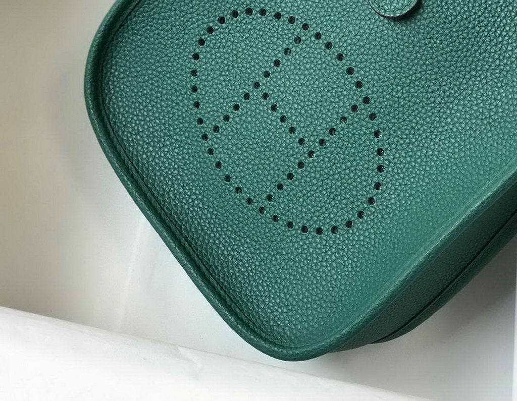 Hermes Evelyne Bag Designer Hermes Mini Crossbody Bag 20389 Gold Buckle Green