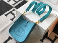 Hermes Evelyne Bag Designer Hermes Mini Crossbody Bag 20381 Gold Blue